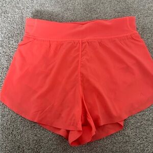 Vibrant Coral Women's Athletic Shorts